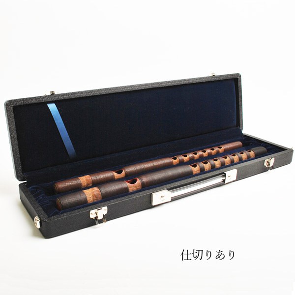 吹物 龍笛 筒・袋 横笛用ハードケース 2管用 | 武蔵野楽器