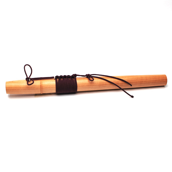 吹物 神楽笛 筒・袋 神楽笛筒 桜材(白木) | 武蔵野楽器